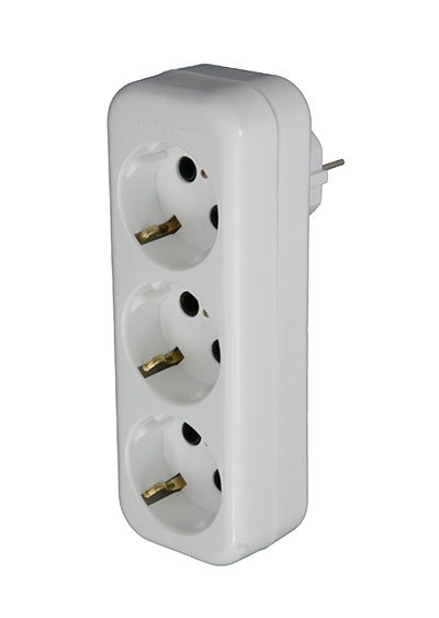 Adaptor 3 Schuko sockets